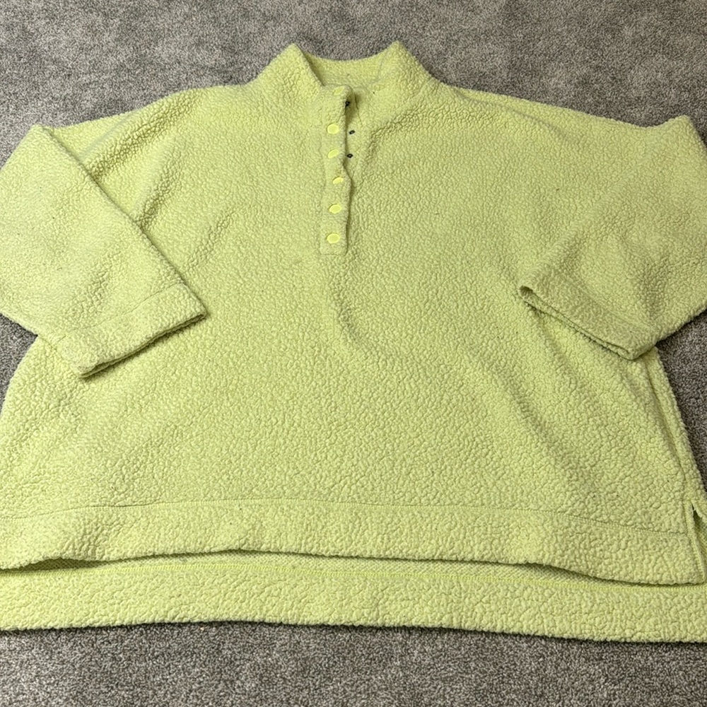 Aerie Snap Up Sherpa Pullover